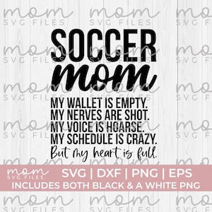 voetbal moeder Svg Png, voetbal moeder mijn portemonnee is leeg svg, voetbal mama svg, voetbal moeder shirt, liefde voetbal svg, sport moeder svg, voetbal svg