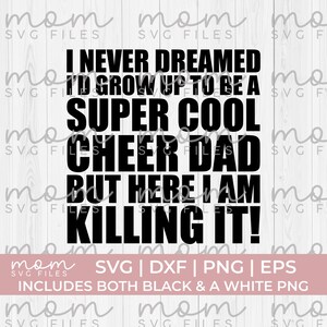 Cheer papa SVG PNG, grappige cheer papa SVG, cheer moeder SVG, cheer ouder SVG, grappige cheer SVG, cheerleader SVG, cheerleading SVG, cheer shirt SVG
