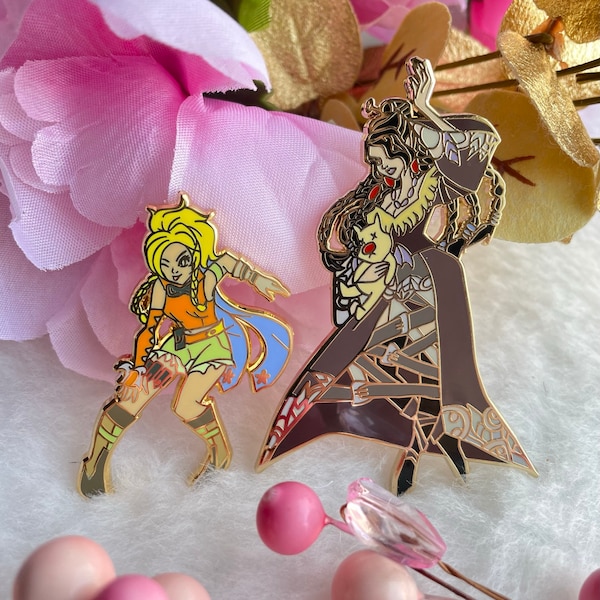 FFX Pins | Final Fantasy Art | Lulu | Rikku | Rikku Pin | Final Fantasy X Pins | Anime Pins