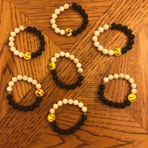 Kids Emoji Essential Oil Diffuser Bracelet
