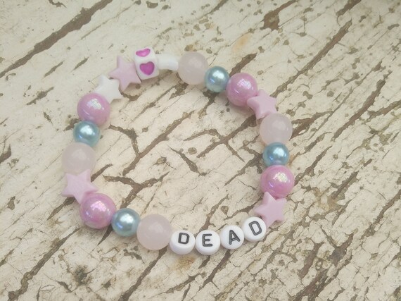 funny word bead bracelets