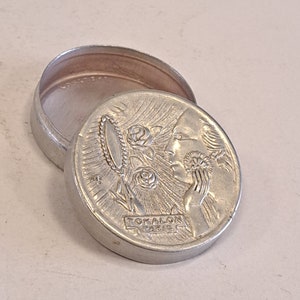 Vintage Art Nouveau Trinket Box, Antique Pill Box