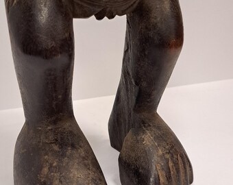 アフリカ美術コンゴ彫刻｜アンティーク部族木製像｜19世紀の民族誌的