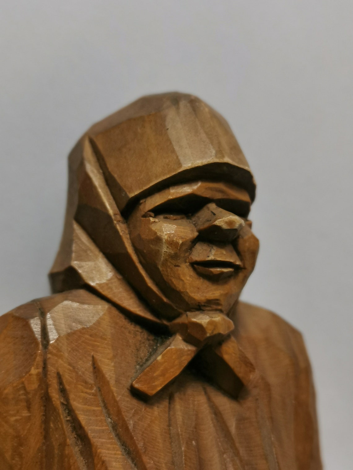 Antique Hand Carved Wooden Figurine 1940s Etsy