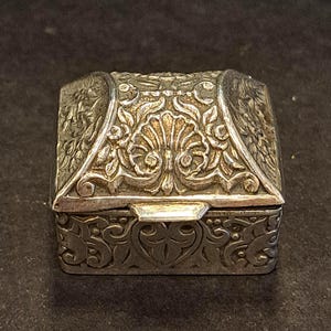 Vintage Sterling Silver Pill Box