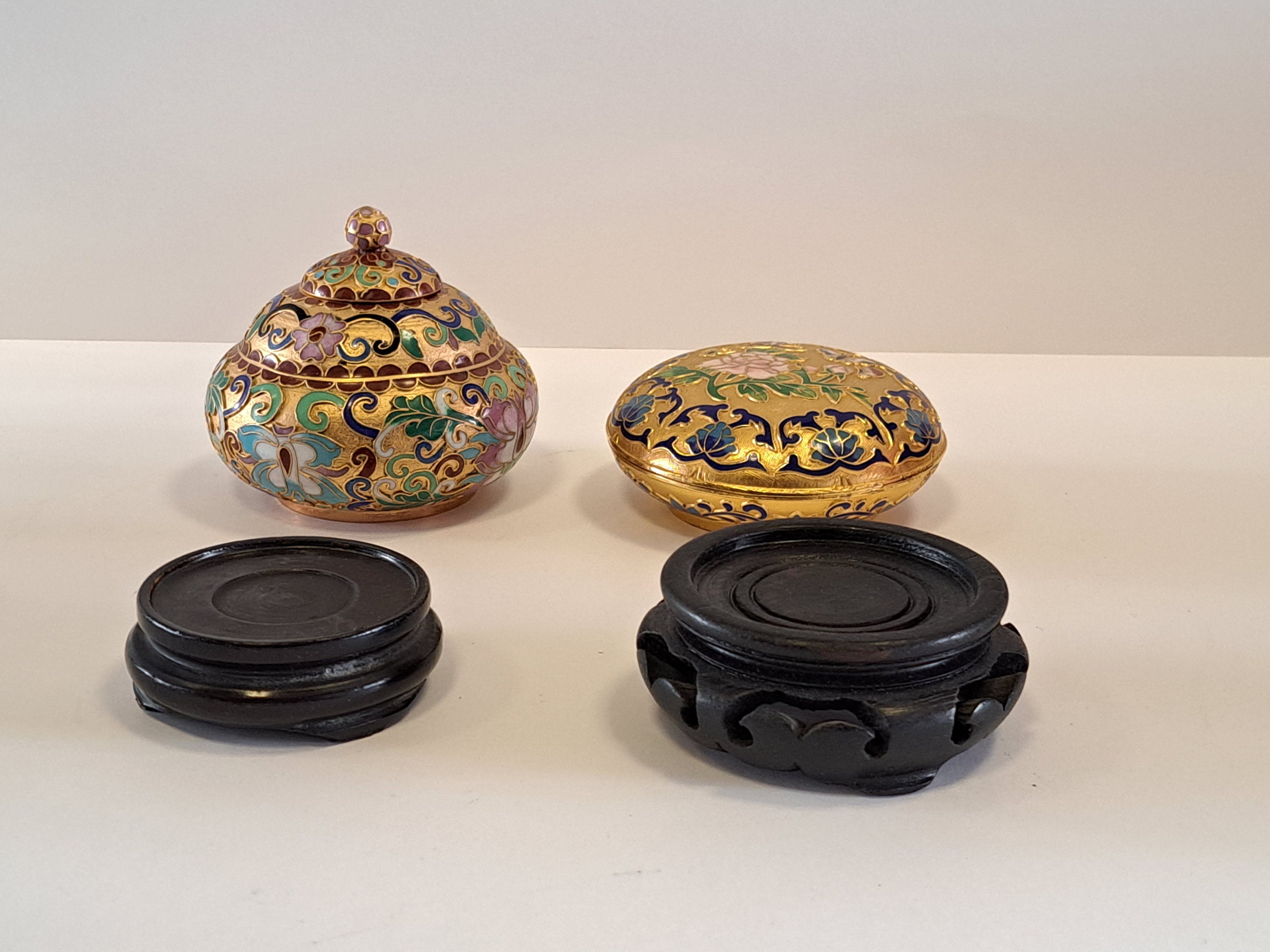 七宝焼きの箱 小物入れ 宝石箱 2個セット - Etsy 日本