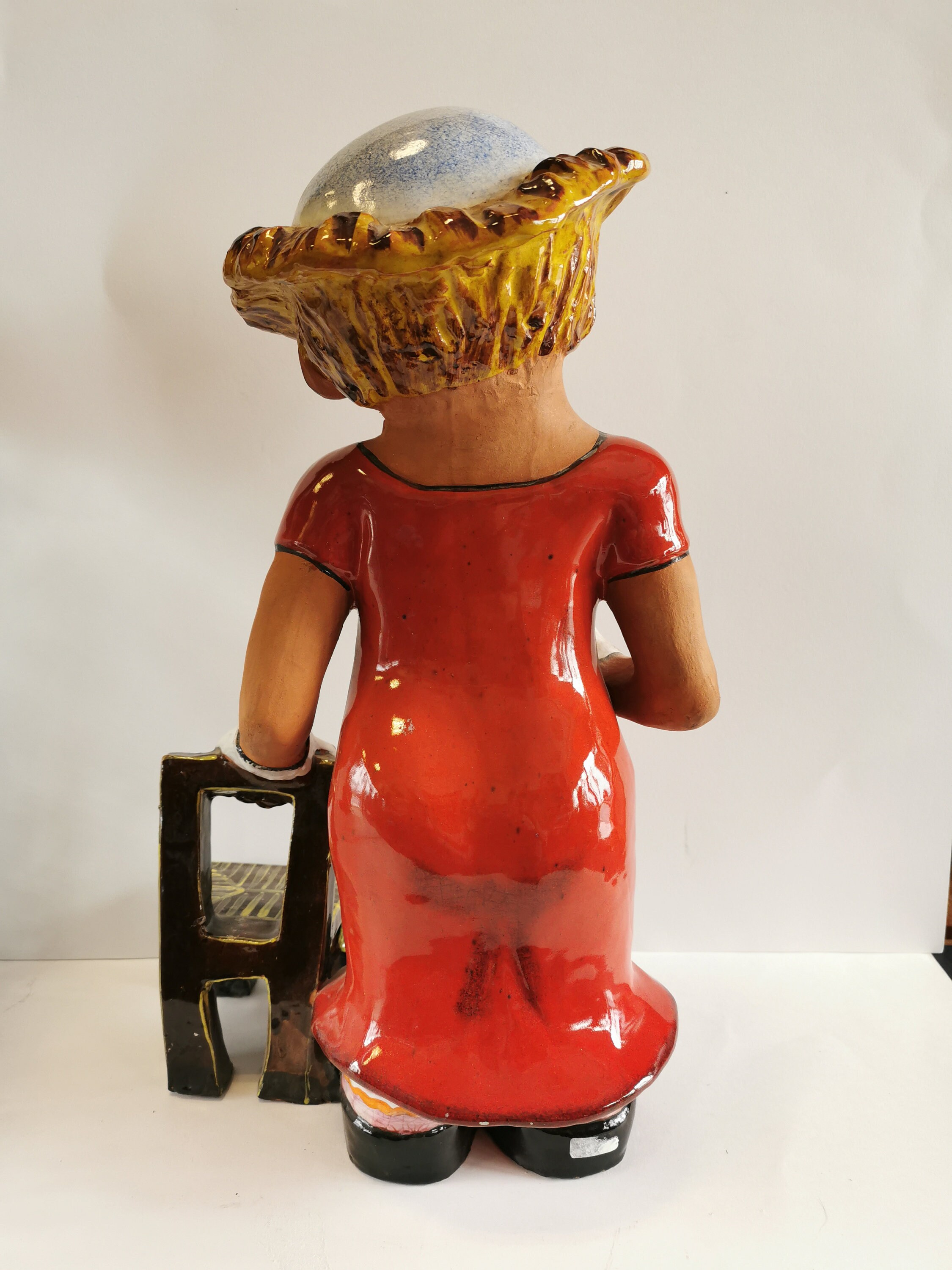 ヴィンテージ粘土彫刻 手描きピエロ、芸術作品 - Etsy 日本