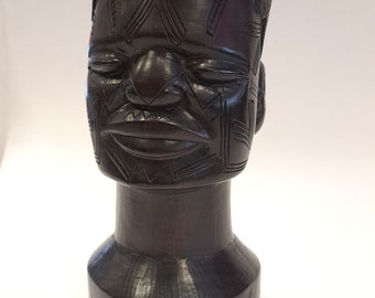 マコンデ彫刻 - アフリカの伝統的な手彫りの黒檀 - 彫刻 - Etsy 日本