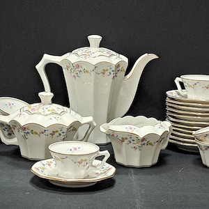 Service à café en porcelaine fine