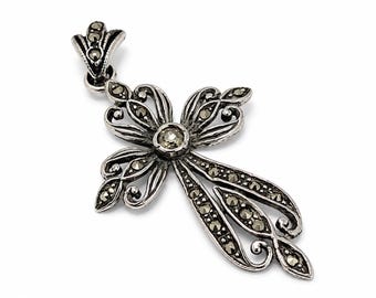 Vintage sterling silver crucifix, catholic devotion