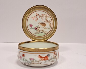 Vintage Porcelain Tobacco Box