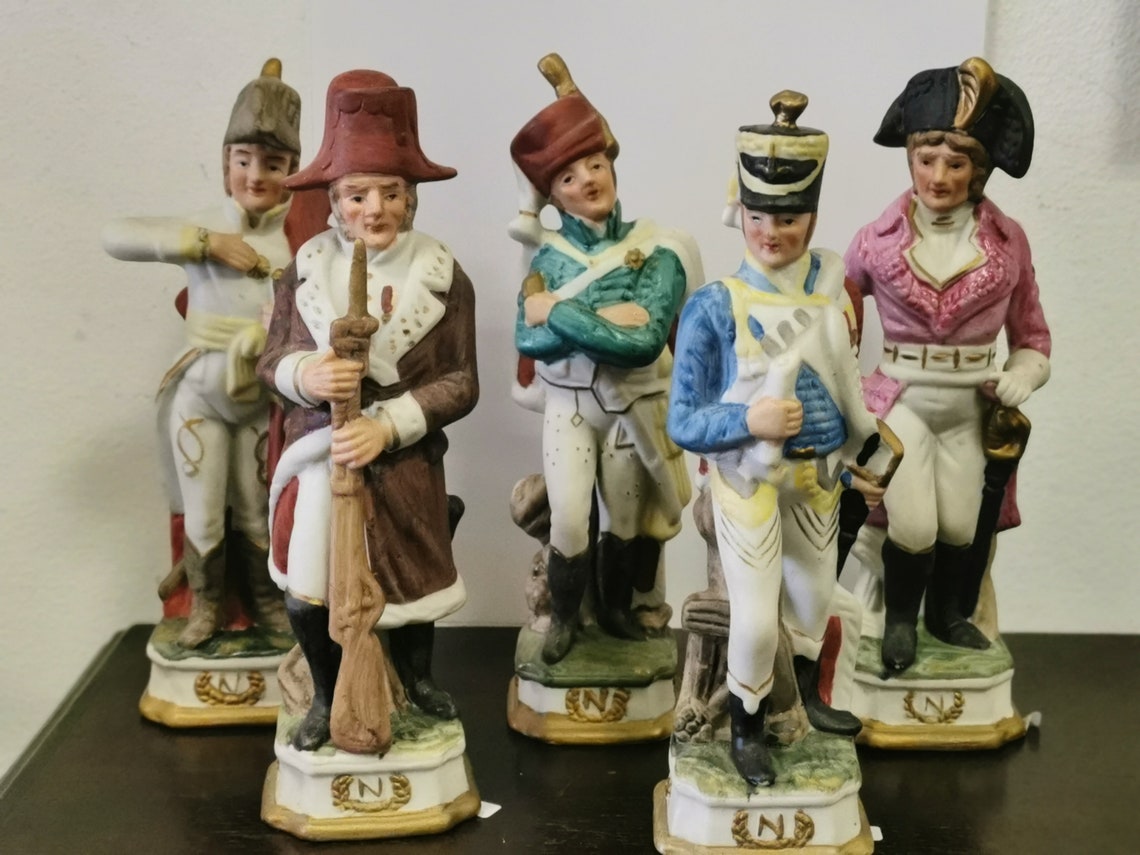 Lot of 5 europe porcelain figurines Napoleonic Army Etsy