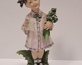 イタリアンヴィンテージ カポディモンテ作 フィギュア CAPODIMONTE フィギュア ラージ XL イタリア製 ヴィンテージ