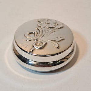 Vintage Sterling Silver Pill Box