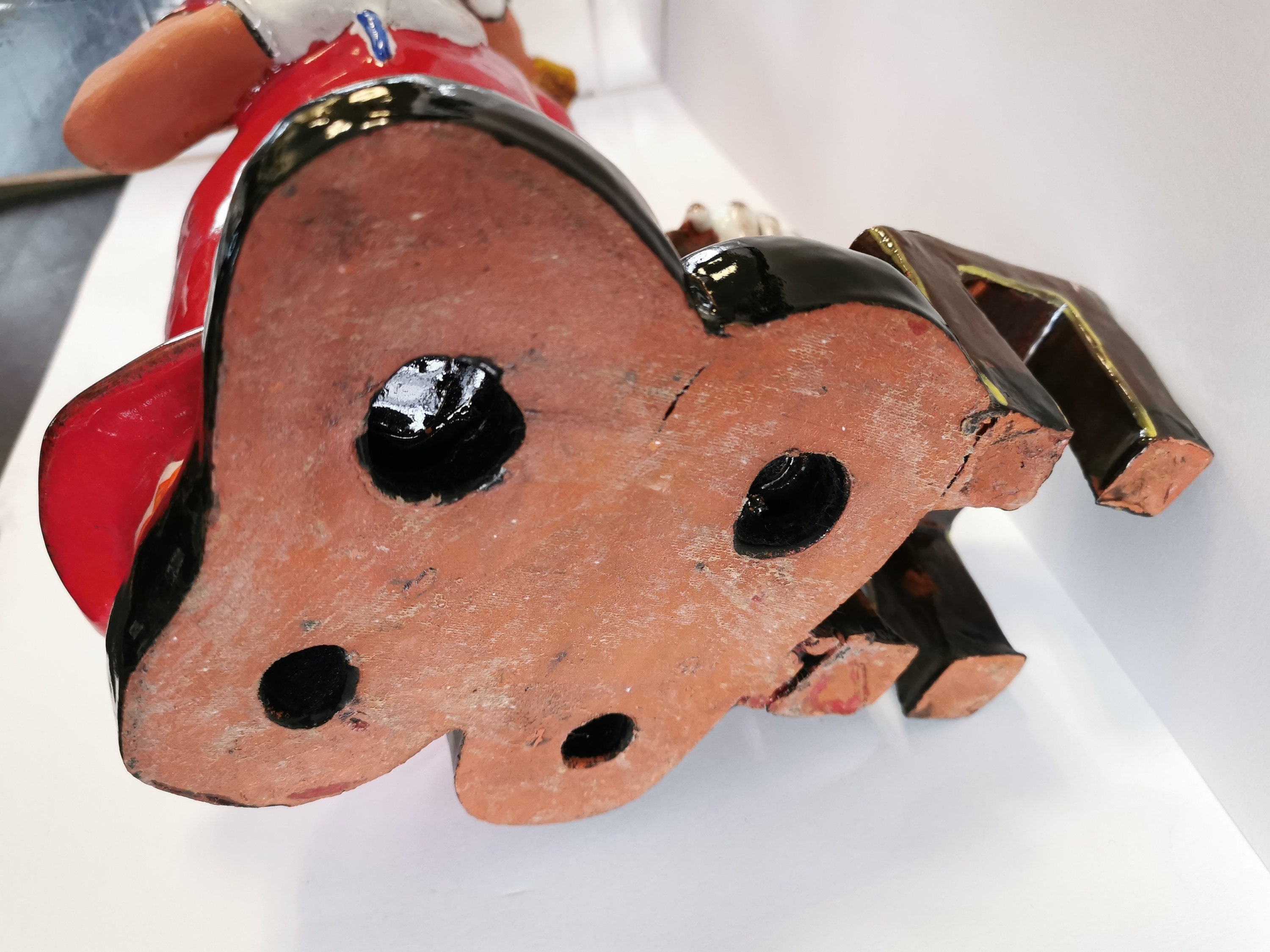 ヴィンテージ粘土彫刻 手描きピエロ、芸術作品 - Etsy 日本