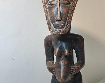 アフリカ美術コンゴ彫刻｜アンティーク部族木製像｜19世紀の民族誌的