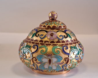 七宝焼きの箱 小物入れ 宝石箱 2個セット - Etsy 日本