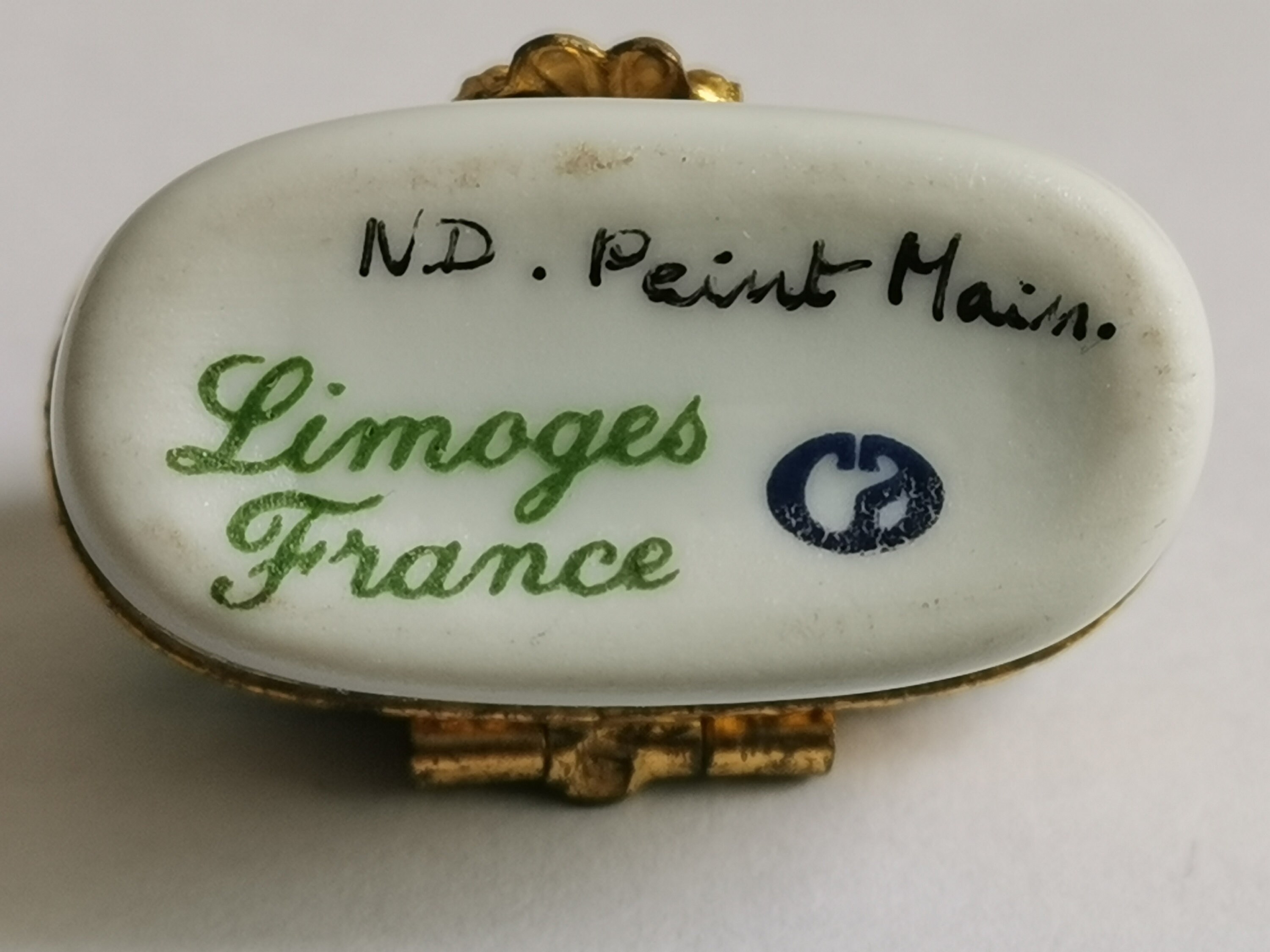 Vintage Limoges France Porcelain Trinket Box Peint Main - Etsy