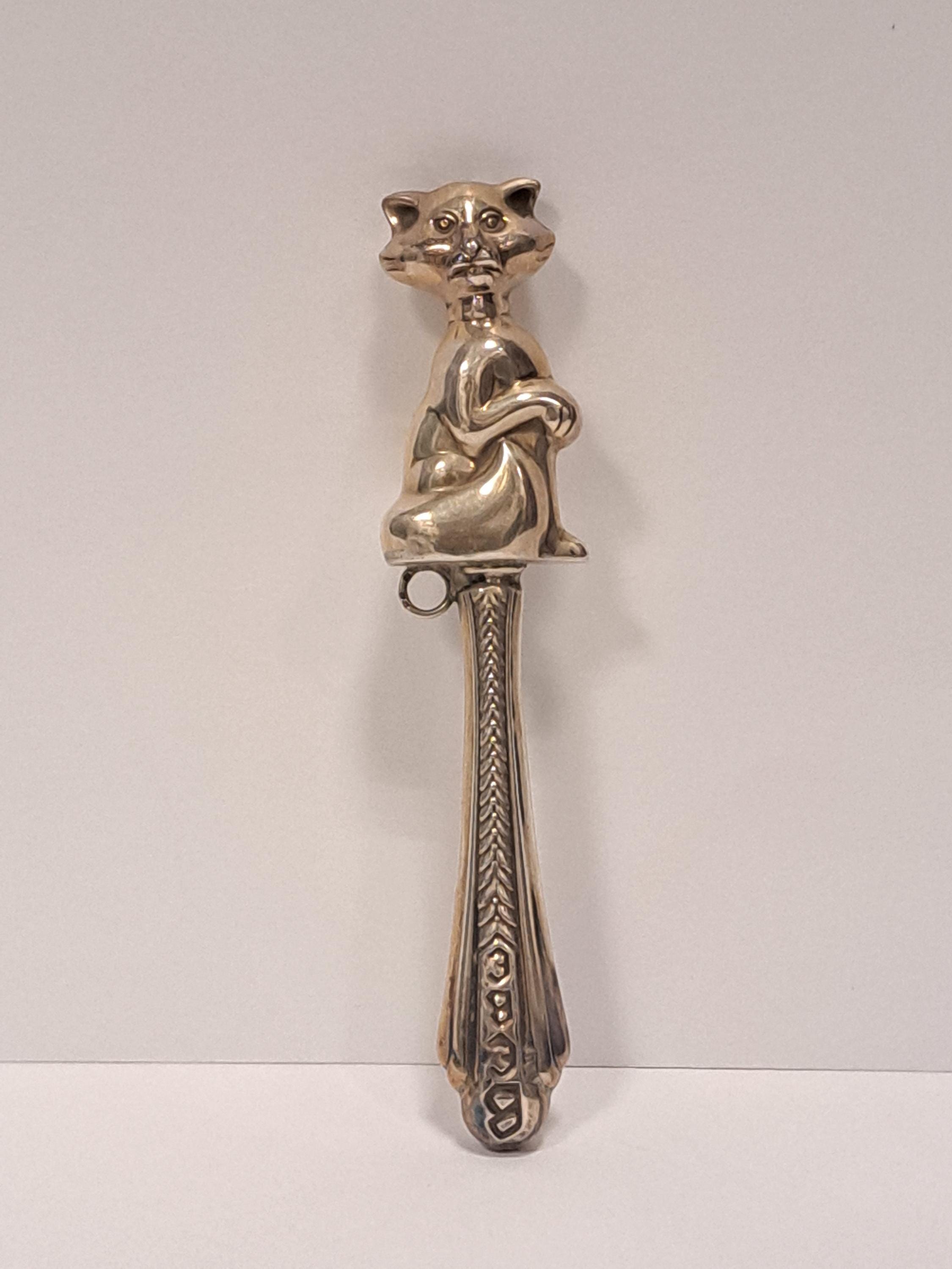 Vintage Sterling Silver Baby Rattle