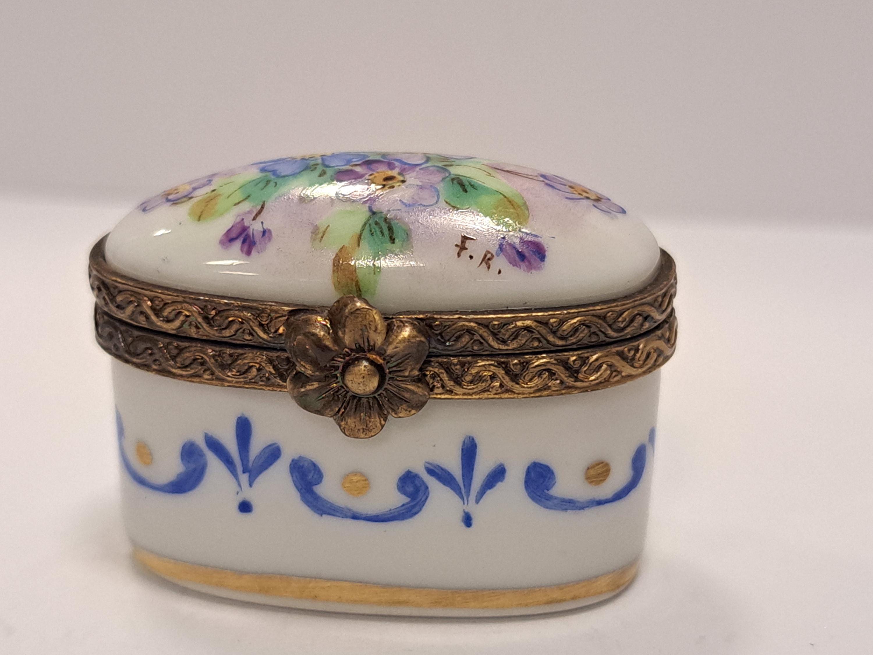 フランス リモージュ ピルボックス 2点セット リモージュボックス