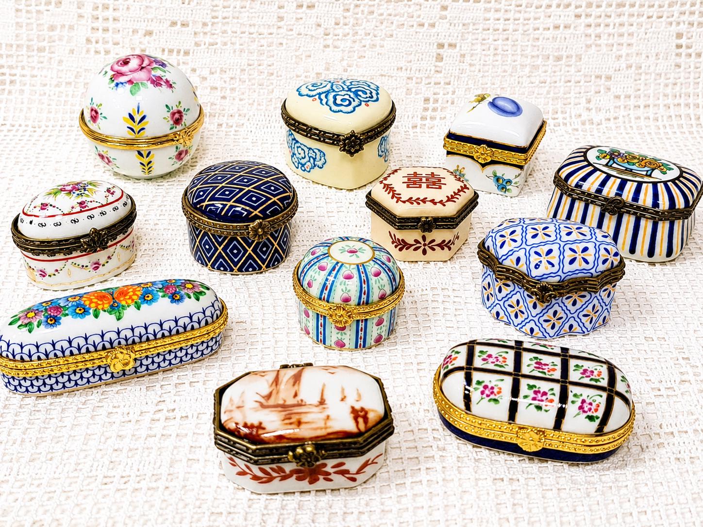 Porcelain Trinket Box - Etsy
