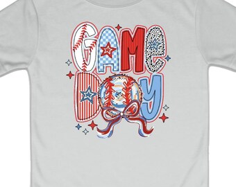 Game Day Baseball Tee Shirt, Unisex Baseball Toddler T-Shirt, Loves Baseball, Youth T-Shirt, Baby Boy Sports Tee Shirt,1st Baseball Game Tee