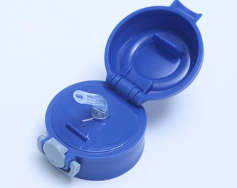 Replacement LID, Straw and Base ONLY for 12 oz Kids Flip Top Water Bottle, Sublimation Sippy Cup Lid and Base