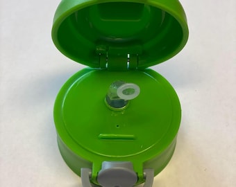 Replacement LID, Straw and Base ONLY for 12 oz Kids Flip Top Water Bottle, Sublimation Sippy Cup Lid and Base