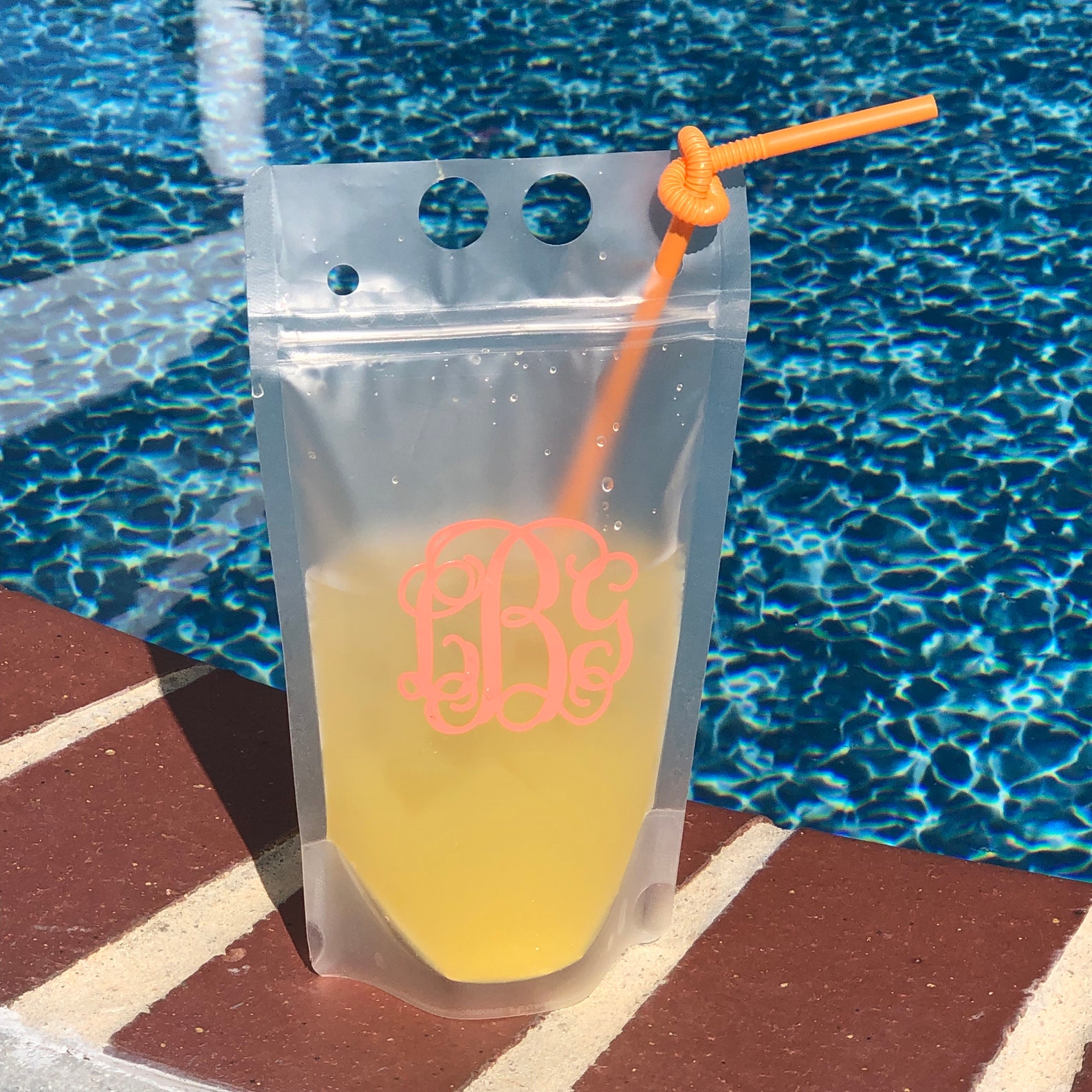 Personalized Reusable Drink Pouch Etsy