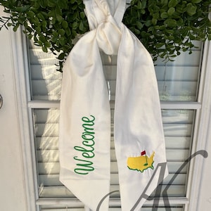 Wreath Sash, Golf Masters Wreath Sash, Golf Wreath Sash