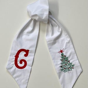 Wreath Sash, Christmas Wreath Sash, Tree Wreath Sash