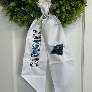 Wreath Sash, Panthers Wreath Sash, Gameday Wreath Sash, Graduation Gift, Graduation Party
