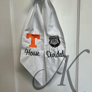 Custom Wreath Sash, House Divided Wreath Sash, Gameday Wreath Sash
