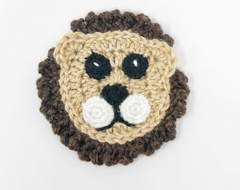 Lion Applique Crochet Pattern, Photo Tutorial