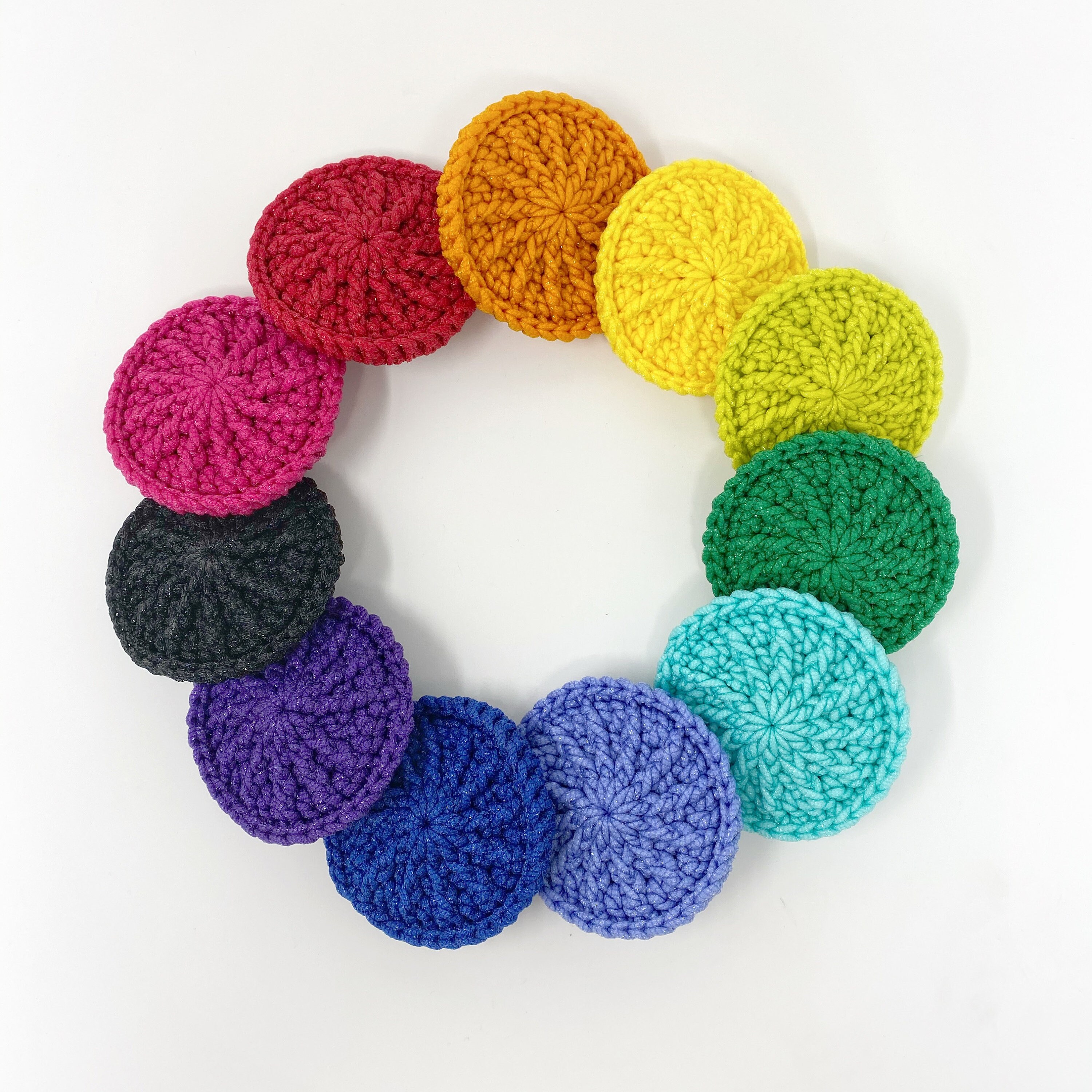 Sunburst Dish Scrubby Crochet Pattern, Kitchen Scrubbies, Pan Scrubber 