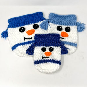 Snowman Gift Bag Crochet Pattern, 3 sizes, Basic Gift Bag, Gift Giving, Holiday Decor