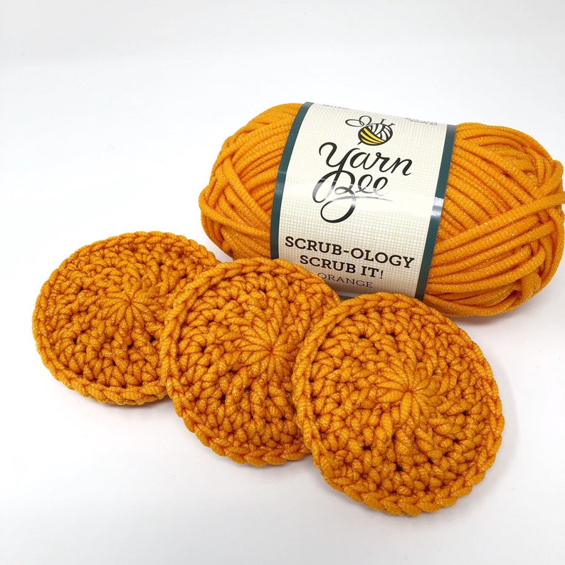 Sunburst Dish Scrubby Crochet Pattern, Kitchen Scrubbies, Pan Scrubber image 8