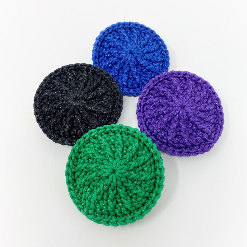 Sunburst Dish Scrubby Crochet Pattern, Kitchen Scrubbies, Pan Scrubber image 5