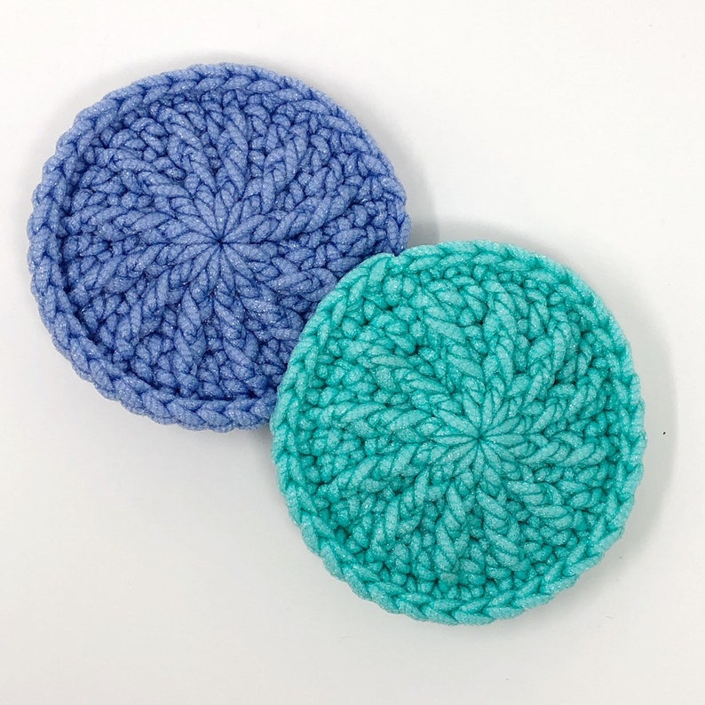 Sunburst Dish Scrubby Crochet Pattern, Kitchen Scrubbies, Pan Scrubber image 6
