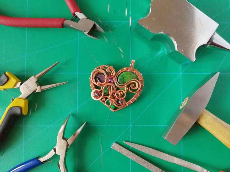 Wire Wrap Pendant Tutorial PDF DIY Wire Wrap Jewelry Etsy