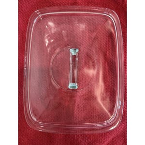 Pyrex Clear Rectangular Replacement Glass Lid 21 C-624 Long Handle USA Excellent image 2