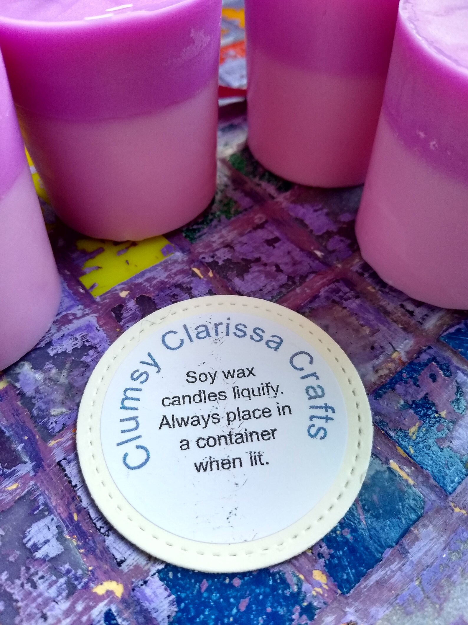 bubble gum scented candle