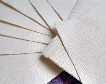 Arkusze papieru A5 Vanilla Handmade z recyklingu (10 arkuszy)