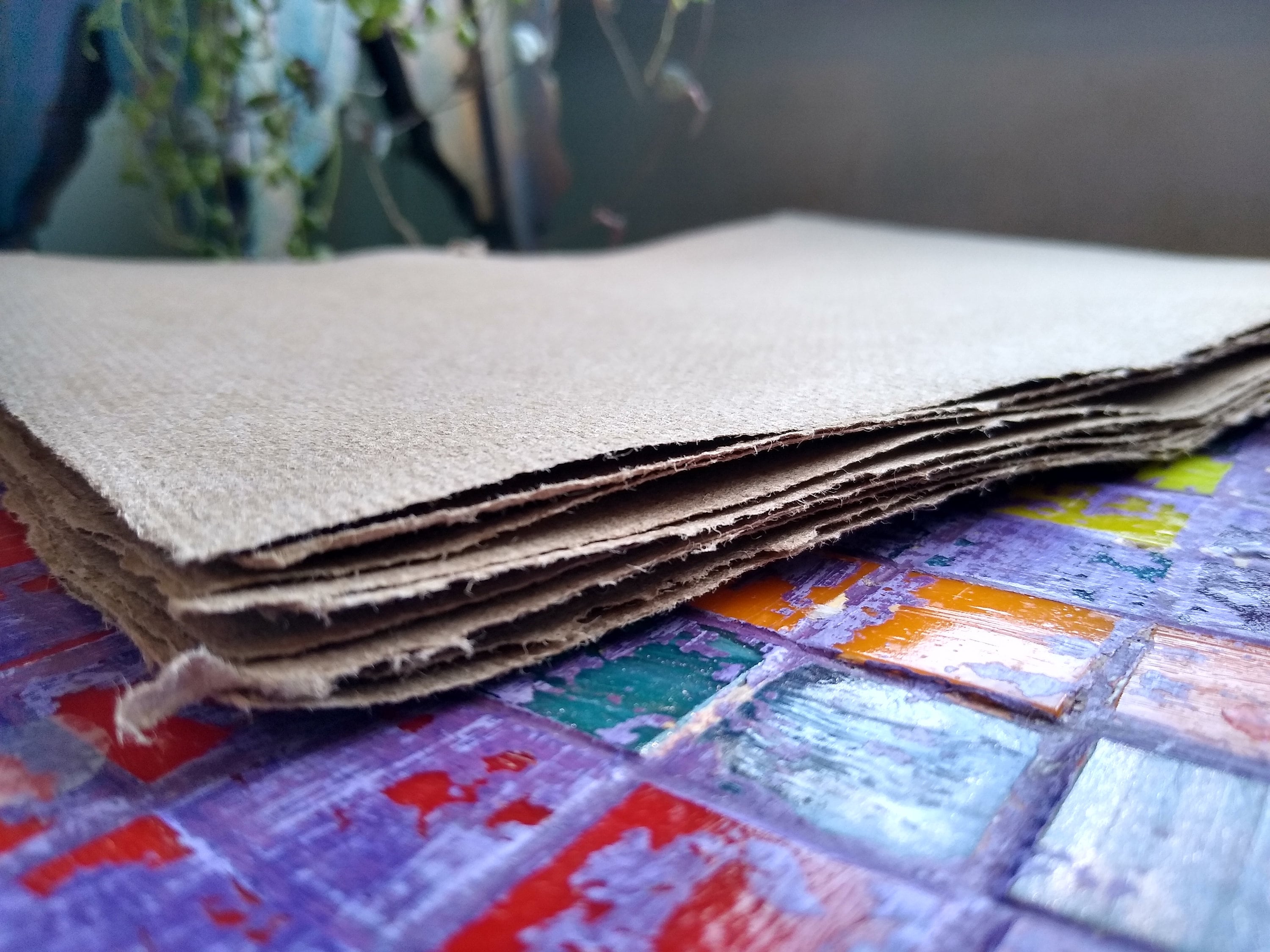 A4 Kraft Recycled Paper Sheets 10 Handmade Sheets of 15 cm Etsy