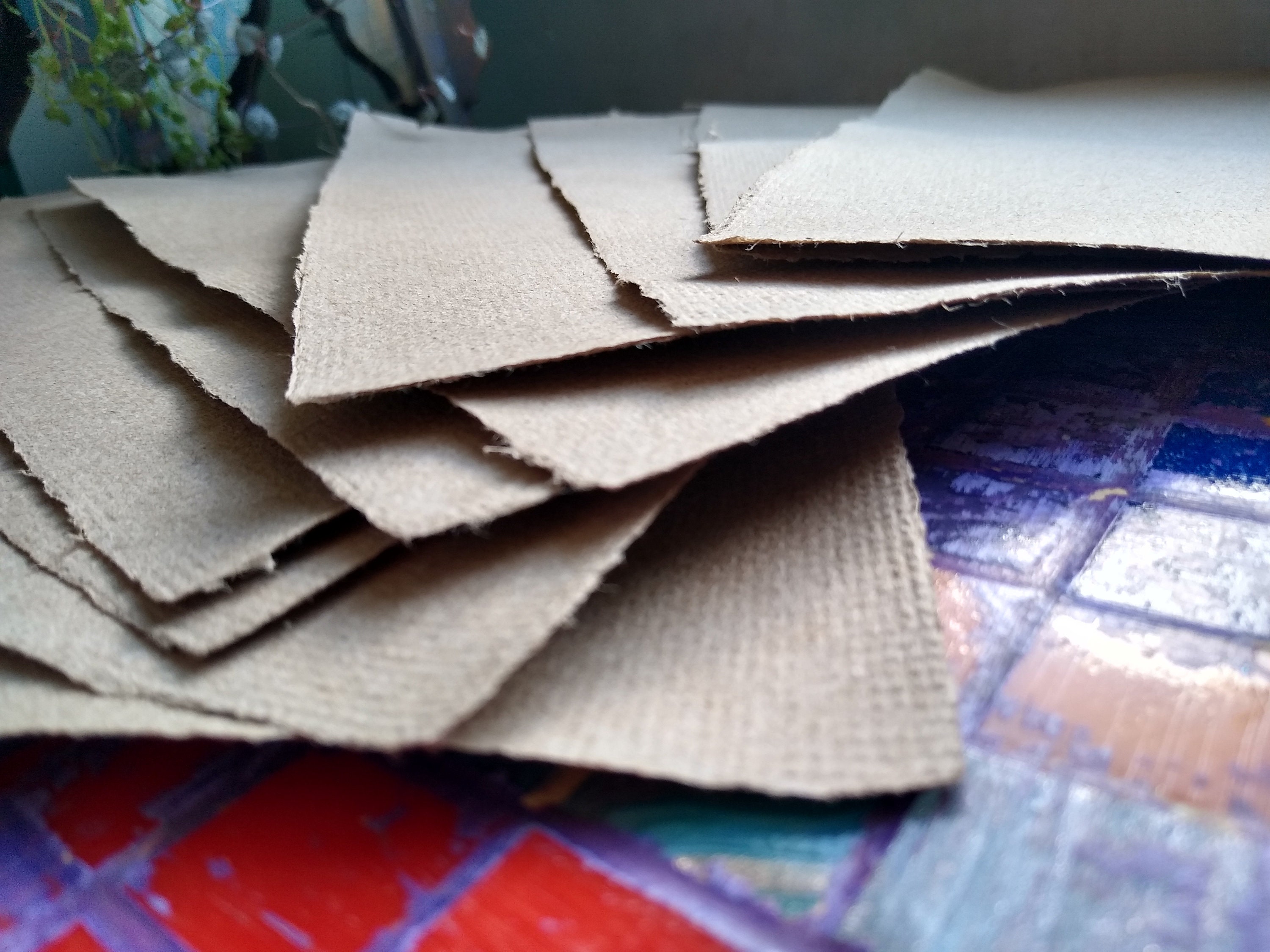 A4 Kraft Recycled Paper Sheets 10 Handmade Sheets of 15 cm Etsy