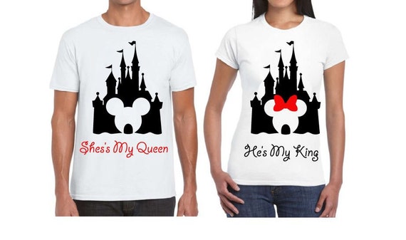Minnie Mouse For Him And Her His My King Shes My Queen Couple Etsy Minnie Mouse For Him And Her His My King Shes My Queen Couple Etsy