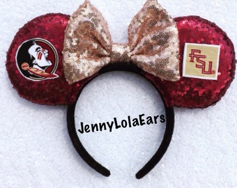 Florida State University Seminoles FSU Mickey Minnie Mouse Ears