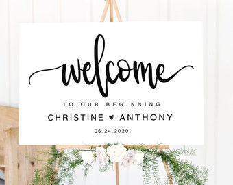 Wedding Welcome Sign | Wedding Poster | Wedding Décor | Wedding Sign | Wedding Printable | Welcome to Our Wedding | Wedding Digital Download