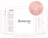 Bachelorette Party Planning Template, Hen Party Planner Printable, Planning Checklist, Maid of Honor Planner, Wedding Planner Printable PDF