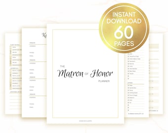 Matron of Honor Planner, Matron of Honour Wedding Printable, Matron of Honor Gift Ideas, Will You Be My MOH, MOH Planner Printable Download